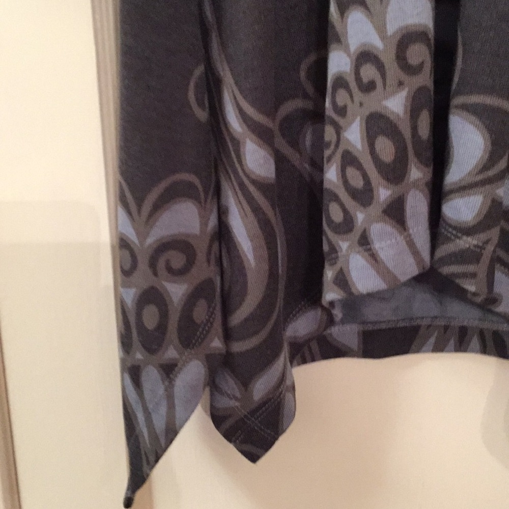 Philosophy Tunic Top/Dress Paisley Gray/ Blue Sz S - Picture 4 of 8